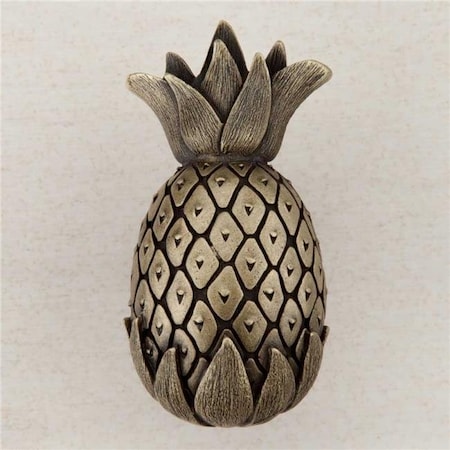 Acorn Mfg Acorn Manufacturing DQ2AP Artisan Collection Pineapple Knob; Antique Brass DQ2AP